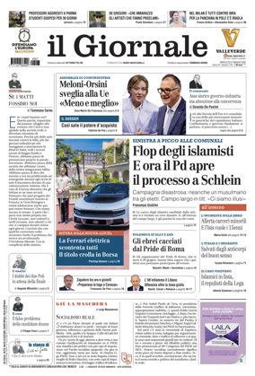 Cover of Il Giornale (Italy)