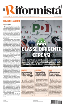 Cover of Il Riformista (Italy)