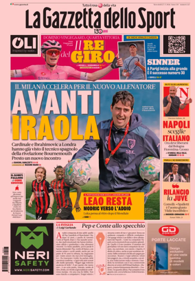 Cover of La Gazzetta dello Sport