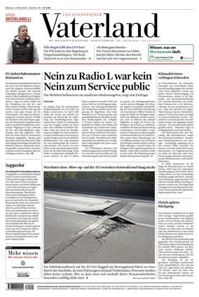 Cover of Liechtensteiner Vaterland
