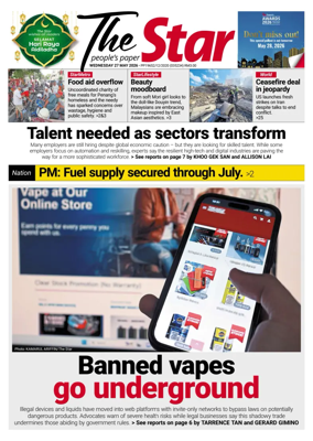 Cover of The Star Malaysia