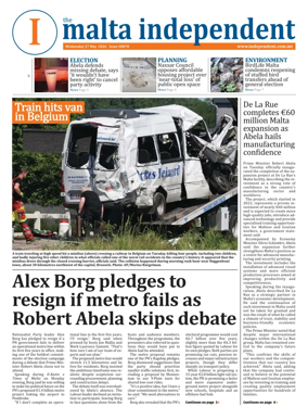 Cover of Malta Independent