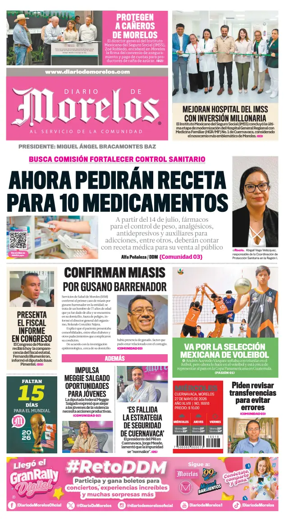 Cover of Diario de Morelos