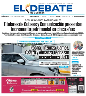 Cover of El Debate de Culiacan