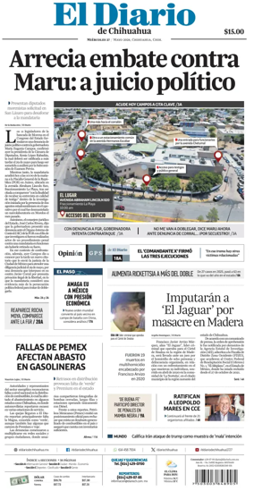 Cover of El Diario de Chihuahua