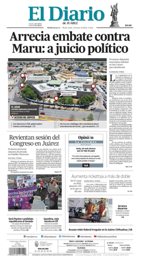 Cover of El Diario de Juarez