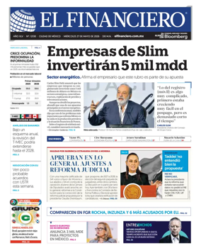 Cover of El Financiero