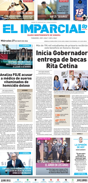 Cover of El Imparcial