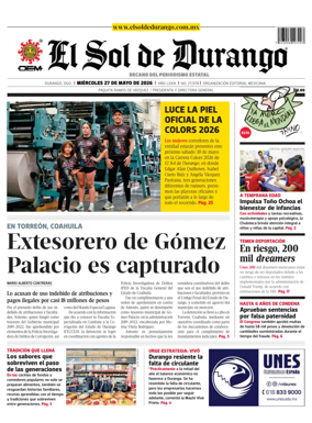 Cover of El Sol de Durango