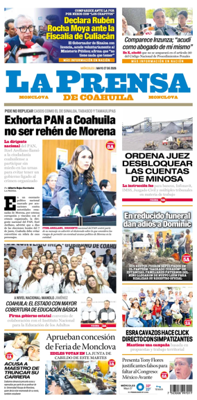 Cover of La Prensa de Coahuila