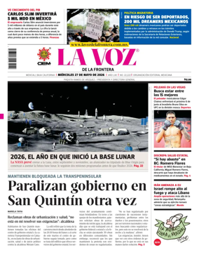 Cover of La Voz de la Frontera