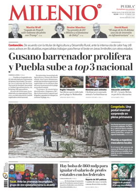 Cover of Milenio Puebla