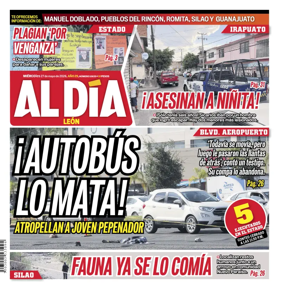Cover of Periodico Al Dia (Leon)