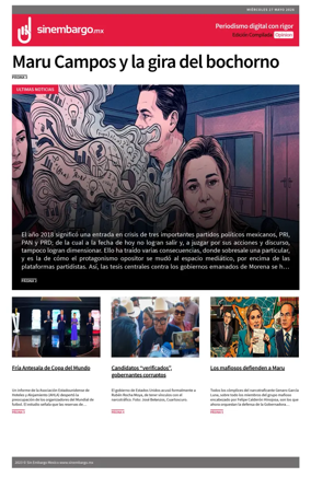 Cover of Sin Embargo Opinion
