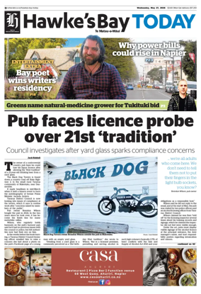 Cover of Hawke's Bay Today