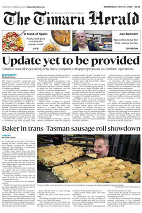 Cover of The Timaru Herald