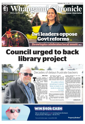 Cover of Whanganui Chronicle