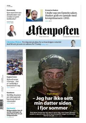 Cover of Aftenposten