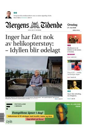 Cover of Bergens Tidende