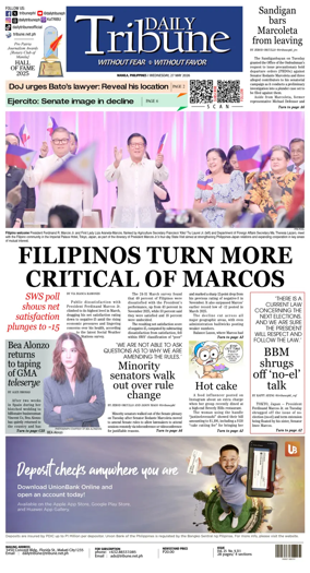Cover of Daily Tribune (Philippines)