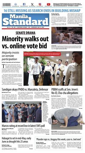 Cover of Manila Standard