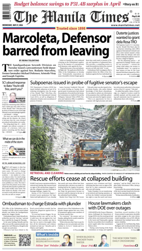 Cover of The Manila Times