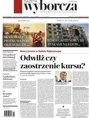 Cover of Gazeta Wyborcza Stoleczna