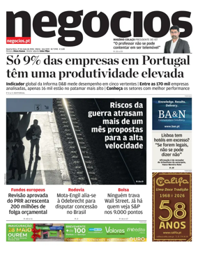 Cover of Jornal de Negocios