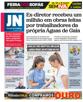 Cover of Jornal de Noticias