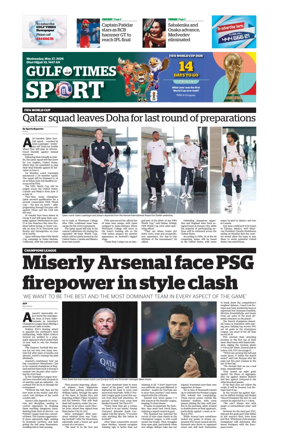 Cover of Gulf Times Sport