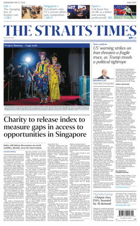 Cover of The Straits Times