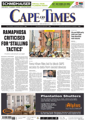 Cover of Cape Times