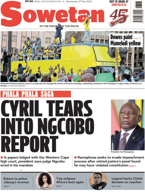 Cover of Sowetan