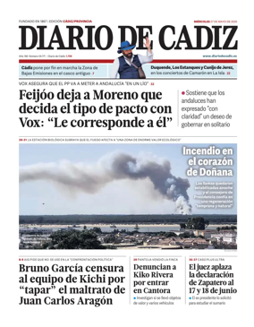 Cover of Diario de Cadiz