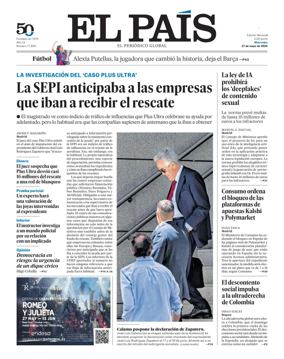 Cover of EL PAIS Euskadi
