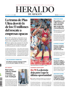 Cover of Heraldo de Aragon