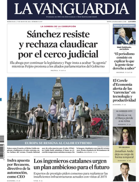 Cover of La Vanguardia (1st Edition)