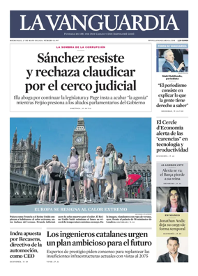 Cover of La Vanguardia
