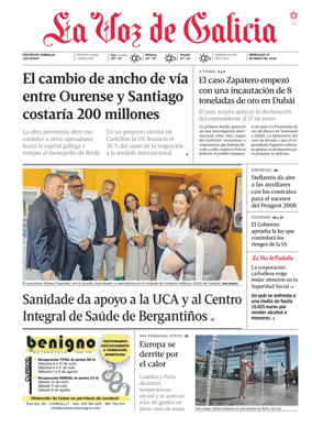 Cover of La Voz de Galicia (Carballo)