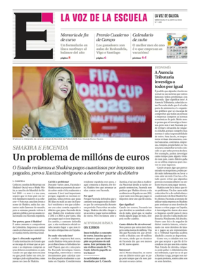 Cover of La Voz de Galicia (Pontevedra) - La Voz de la Escuela