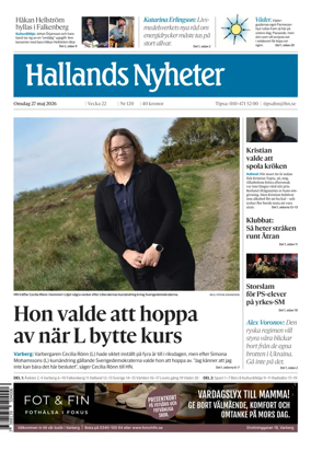 Cover of Hallands Nyheter