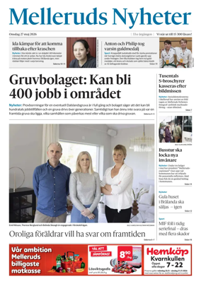 Cover of Melleruds Nyheter