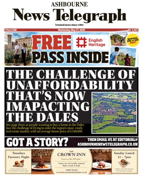 Cover of Ashbourne News Telegraph