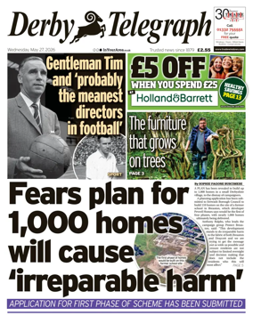Cover of Derby Telegraph