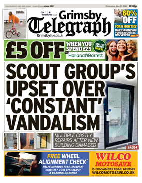 Cover of Grimsby Telegraph