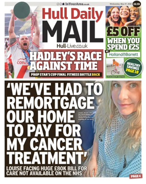 Cover of Hull Daily Mail