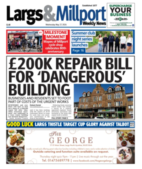 Cover of Largs & Millport Weekly News