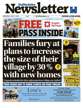 Cover of Staffordshire Newsletter