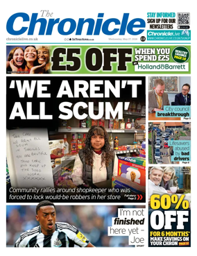 Cover of The Chronicle (South Tyneside and Durham)