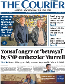 Cover of The Courier & Advertiser (Perth and Perthshire Edition)